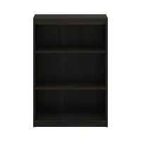 Furinno Gruen 3-Tier Bookcase With Adjustable Shelves, Espresso