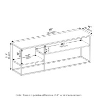 Furinno Moretti Modern Lifestyle Tv Stand For Tv Up To 65 Inch, French Oak Grey