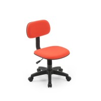 Hodedah Kids Armless, Adjustable, Swiveling Desk Chair In Red