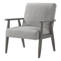 Alton Linen Armchair, Grey/Grey