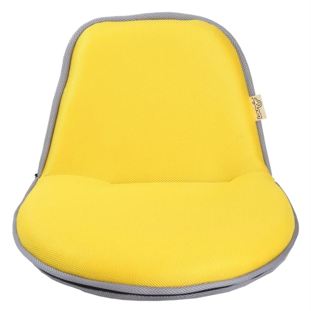 Quickchair Indoor/Outdoor Portable Multiuse Foldable Mesh Floor Chair , Yellow/Grey