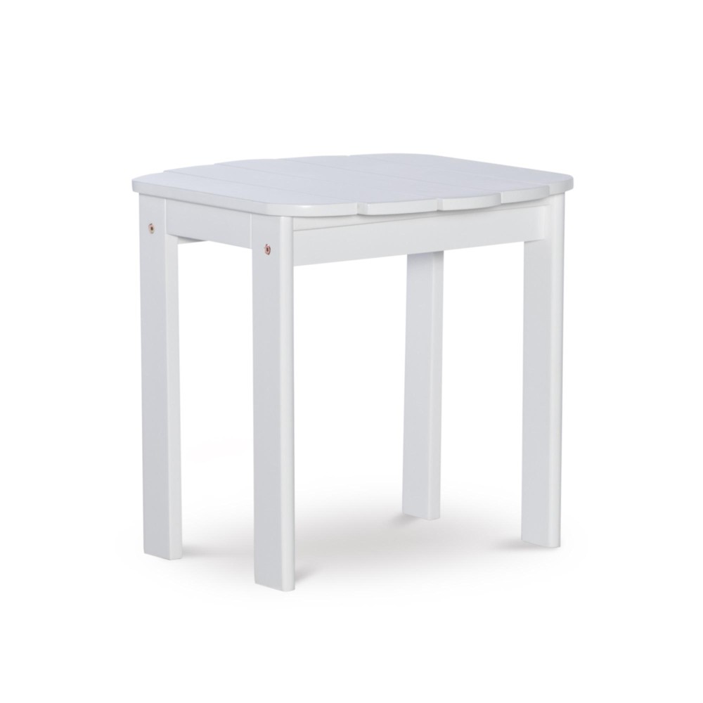 White Adirondack End Table