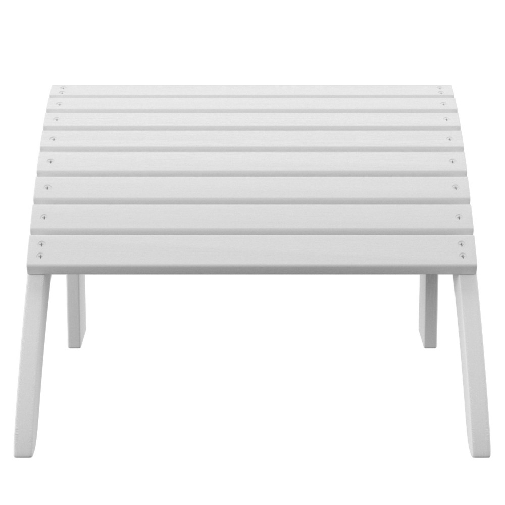 White Adirondack Ottoman