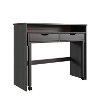 Cary Extendable Console Desk Gray