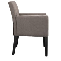 Chloe Upholstered Fabric Armchair - Gray