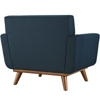 Engage Upholstered Fabric Armchair - Azure