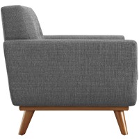 Engage Upholstered Fabric Armchair - Gray