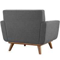 Engage Upholstered Fabric Armchair - Gray