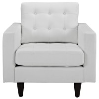 Empress Armchair Leather Set Of 2 - White