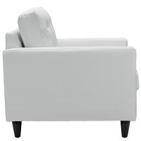 Empress Armchair Leather Set Of 2 - White