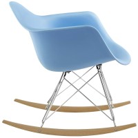 Rocker Plastic Lounge Chair - Blue