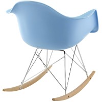 Rocker Plastic Lounge Chair - Blue