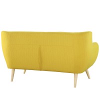 Remark Upholstered Fabric Loveseat - Sunny