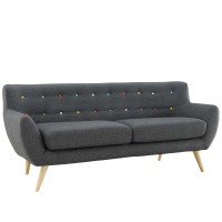Remark Upholstered Fabric Sofa - Gray