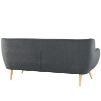 Remark Upholstered Fabric Sofa - Gray