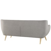 Remark Upholstered Fabric Sofa - Light Gray
