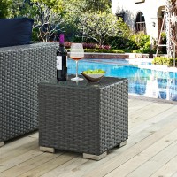 Sojourn Outdoor Patio Side Table - Chocolate