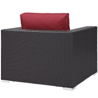 Convene Outdoor Patio Armchair - Red