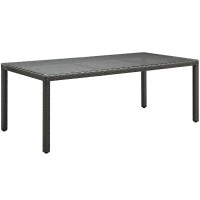Sojourn 82 Outdoor Patio Dining Table - Chocolate
