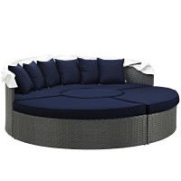 Sojourn Outdoor Patio Sunbrella Daybed - Canvas Navy