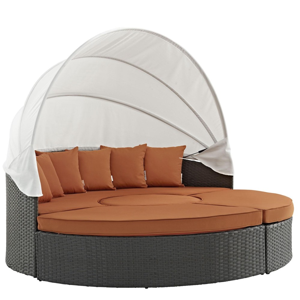 Sojourn Outdoor Patio Sunbrella Daybed - Canvas Tuscan