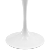 Lippa 48 Oval Artificial Marble Dining Table - White