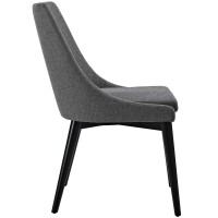 Viscount Fabric Dining Chair - Gray