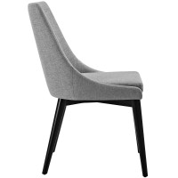 Viscount Fabric Dining Chair - Light Gray