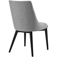 Viscount Fabric Dining Chair - Light Gray