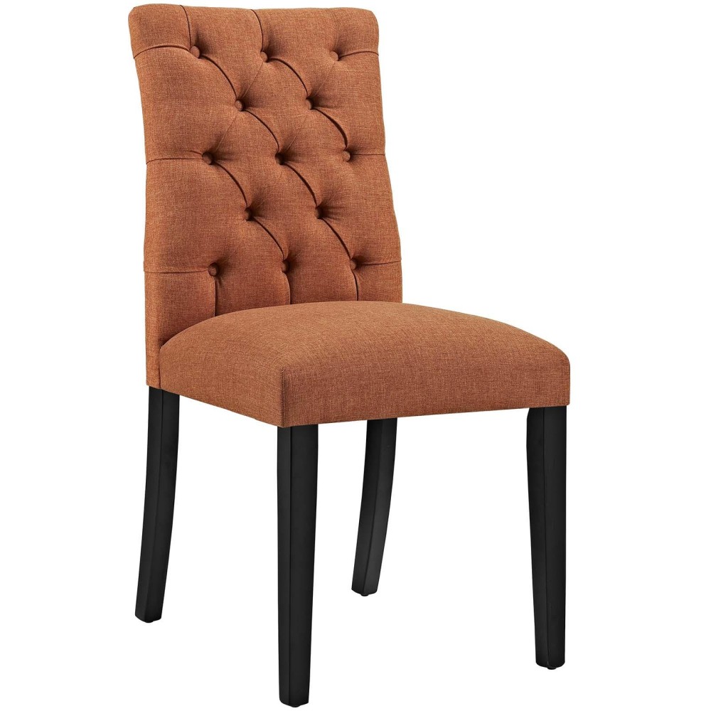 Duchess Fabric Dining Chair - Orange