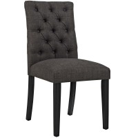 Duchess Dining Chair Fabric Set Of 2 - Brown