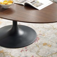 Lippa 48 Oval-Shaped Walnut Coffee Table