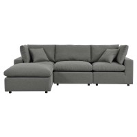 Commix 4-Piece Outdoor Patio Sectional Sofa