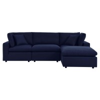 Commix 4-Piece Sunbrella Outdoor Patio Sectional Sofa