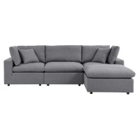 Commix 4-Piece Sunbrella Outdoor Patio Sectional Sofa