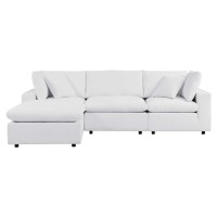 Commix 4-Piece Sunbrella Outdoor Patio Sectional Sofa