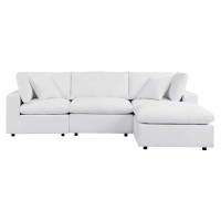 Commix 4-Piece Sunbrella Outdoor Patio Sectional Sofa