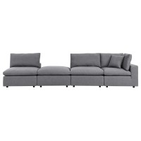 Commix 4-Piece Sunbrella Outdoor Patio Sectional Sofa