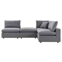 Commix 4-Piece Sunbrella Outdoor Patio Sectional Sofa