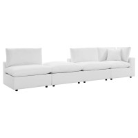 Commix 4-Piece Sunbrella Outdoor Patio Sectional Sofa