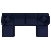 Commix 6-Piece Sunbrella Outdoor Patio Sectional Sofa