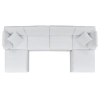 Commix 6-Piece Sunbrella Outdoor Patio Sectional Sofa