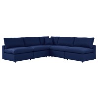 Commix 5-Piece Sunbrella Outdoor Patio Sectional Sofa