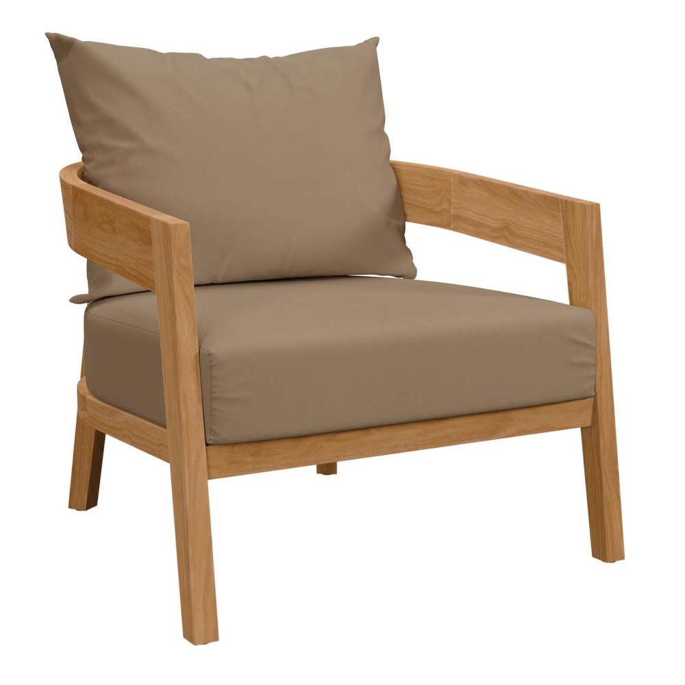 Brisbane Teak Wood Outdoor Patio Armchair