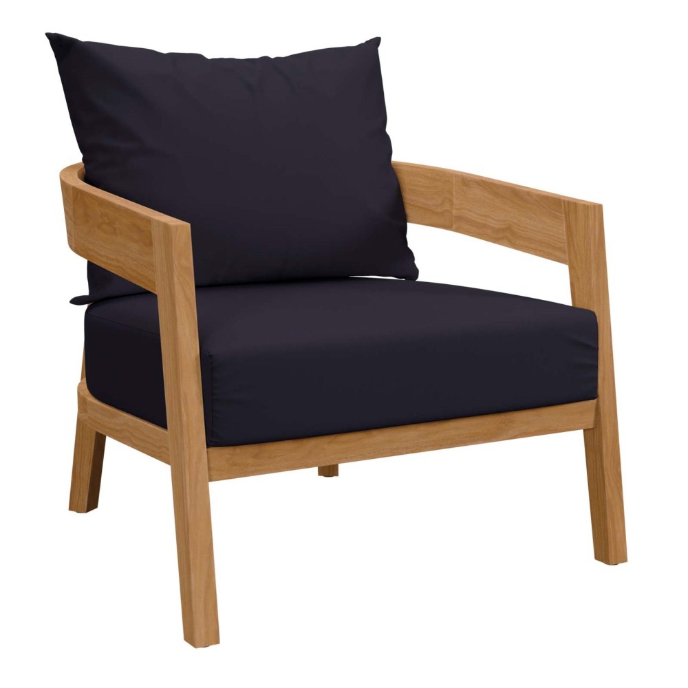 Brisbane Teak Wood Outdoor Patio Armchair