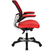 Edge Vinyl Office Chair - Red