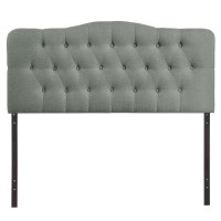 Annabel Full Upholstered Fabric Headboard - Gray