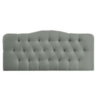 Annabel Full Upholstered Fabric Headboard - Gray