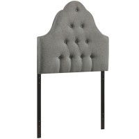 Sovereign Twin Upholstered Fabric Headboard - Gray