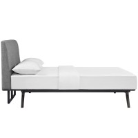 Tracy Queen Bed - Cappuccino Gray